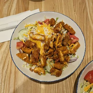 Buffalo chx salad. Comes grilled or fried! Amazing!