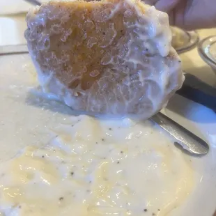 Chicken Fried &quot;Chicken&quot; a mystery patty of chicken pieces reformed into a patty shape and covered with breading.