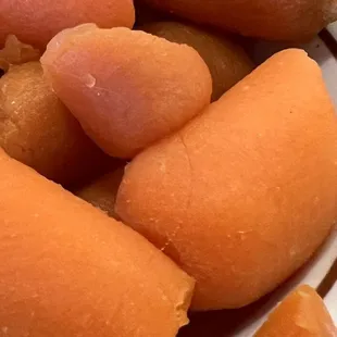 Baby Carrots with a hair