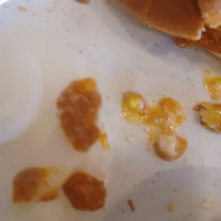a half eaten sandwich