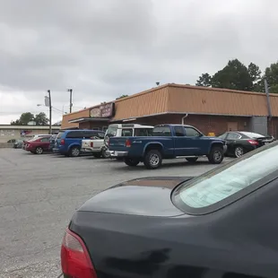 cars parked in a parking lot