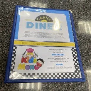 Menu cover