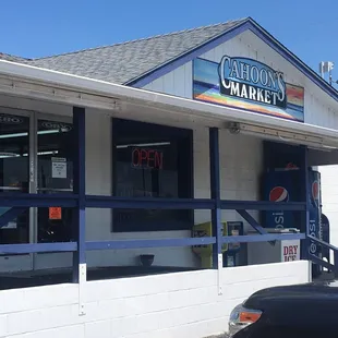 a car parked outside