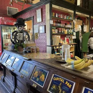 the interior of the store