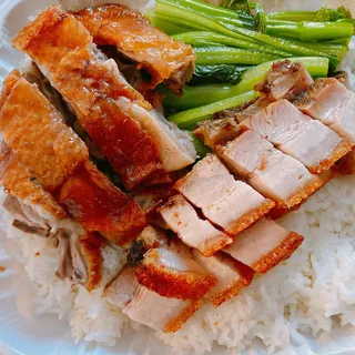 Honey BBQ Pork Rice Plate