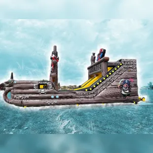 Black Beard Pirate Ship Bounce Slide Combo