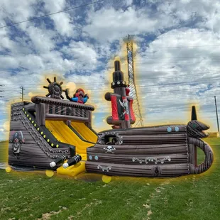 Black Beard Pirate Ship Bounce Slide Combo