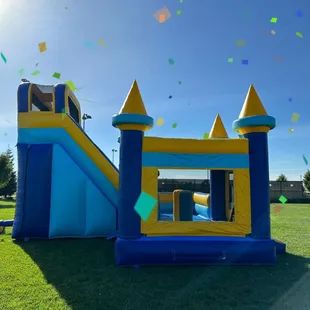 Yellow/Blue Castle Slide Bounce Combo