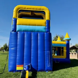 Yellow/Blue Castle Slide Bounce Combo