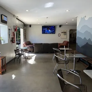 the inside of a coffee shop