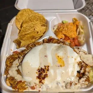 chicken rice plate "light sauce" - I'd hate to see the "regular" amount . . .