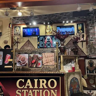 the interior of a restaurant