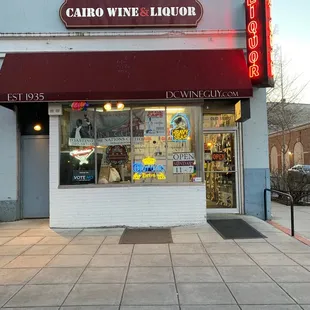 the front of the store