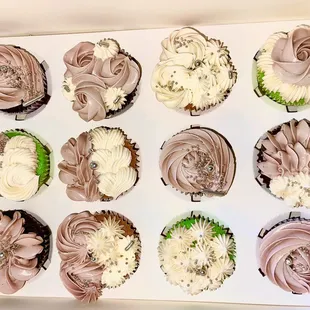 a variety of cupcakes