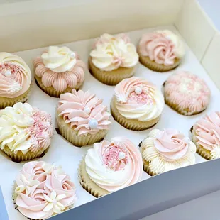 a box of cupcakes