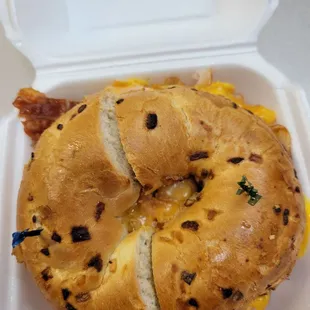 Deluxe bagel. Very tasty!