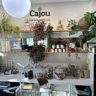 the interior of the store