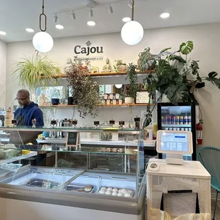 a man behind the counter