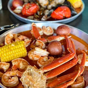 C1. Shrimp Head On and Snow Crab Legs