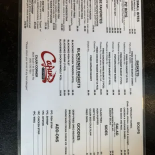 Menu.