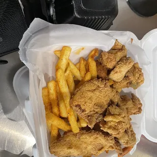 Fried Seafood Basket Combo