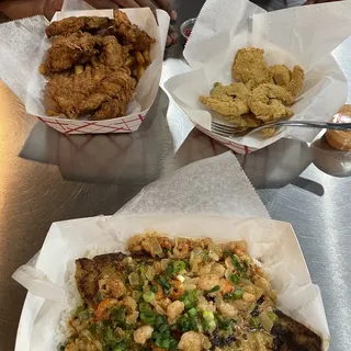 LOADED BLACKENED FISH