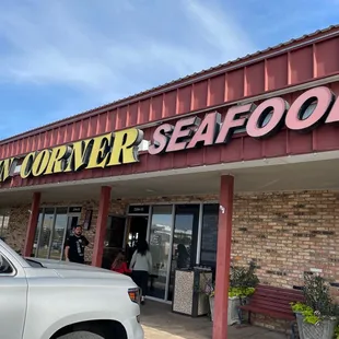 the front of a restaurant