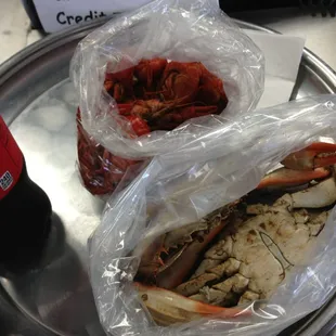 Crawfish and crab!