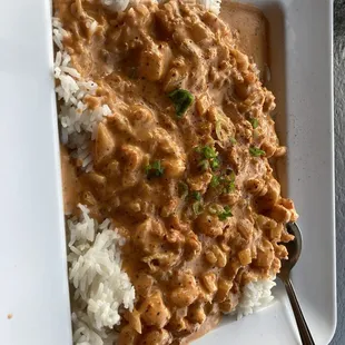 Cream sauce seafood étouffée