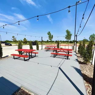 Garden Patio in the back