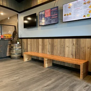 the inside of a restaurant