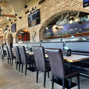 the interior of the restaurant