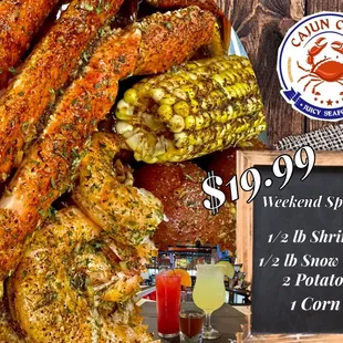 But that&apos;s not all - we&apos;re also offering a special discount for this seafood weekend special.