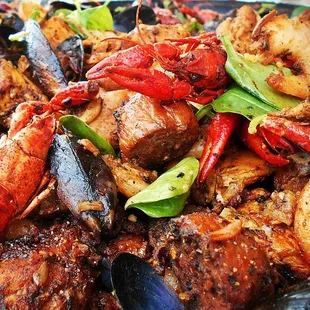 paella, food