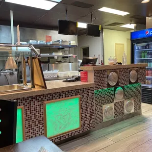 Front counter/kitchen
