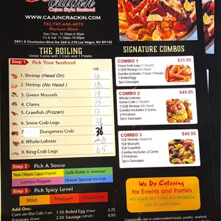 a menu for a mexican restaurant