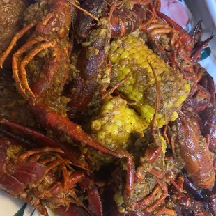 Huge crawfish! (Delivered by Uber Eats)