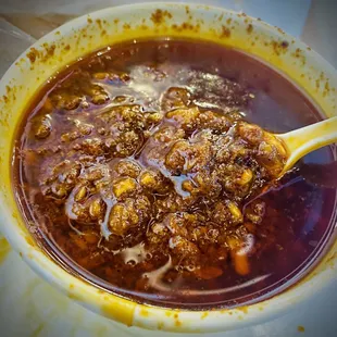House special Tounge on fire sauce
