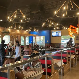 sushi and sashimi, interior