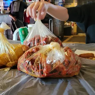 a woman preparing food at a restaurant