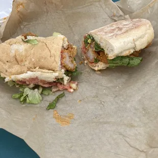 The Big Easy Po'Boy with Fried Shrimp