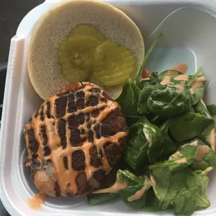 The crab cake burger/sandwich