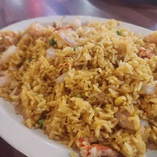 Shrimp and crawfish fried rice