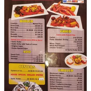 Front side Menu