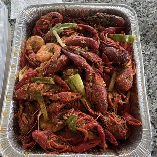 4lbs 2X&apos;s Spicy Crawfish with Shrimp and Onion