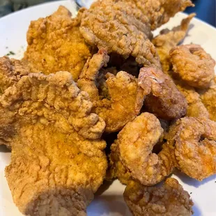 Fish and shrimp platter