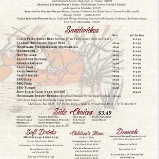 Updated menu. March 2022