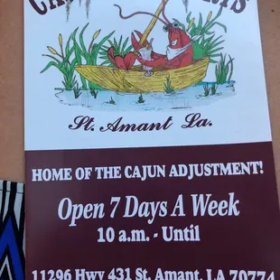 a sign for cajun daiquiris