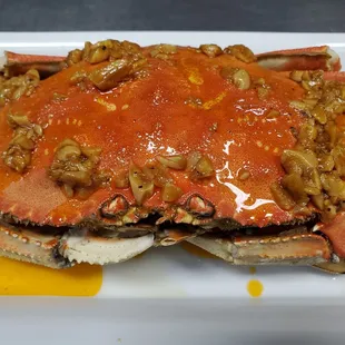 a cooked crab