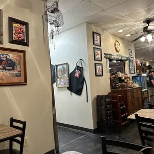 the dining area